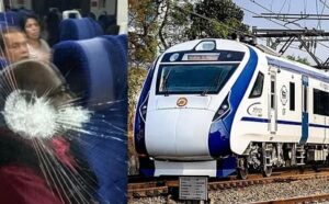 Stone pelting on trains